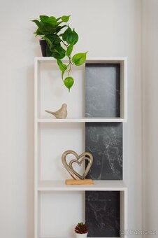 Regál NEAPEL SMALL - bílá (SCONTO)