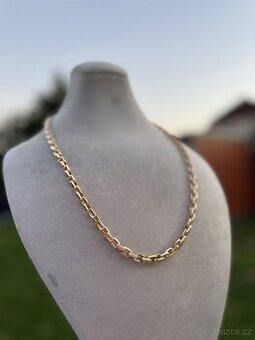 Zlaty řetěz ANKR - PILKA 37.3G 65cm 7mm -NOVÝ ZLATO