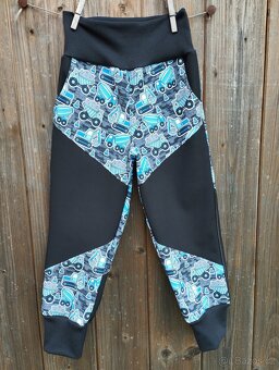 Zimní softshellové kalhoty s fleece