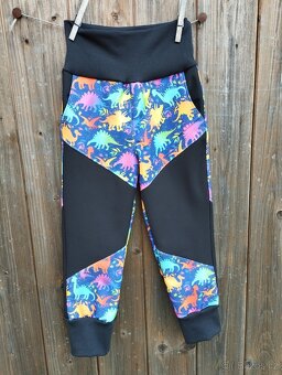 Zimní softshellové kalhoty s fleece