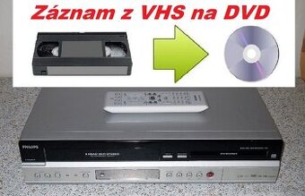 📼>📀VHS-DVD rekordér PHILIPS DVDR3430