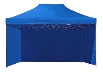 Nůžkový stan 3x4,5m s boční plachtou