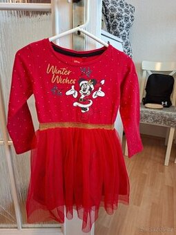 Vánoční šaty velikost 110 Disney Minnie Mouse