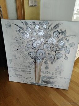 Luxusní ručně malovaný obraz 1 metr