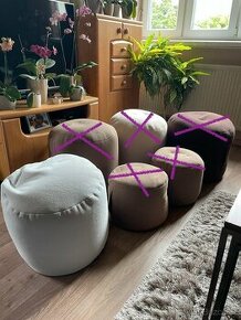 Výplň/vak puf na obháčkování, šnůra MILA 5 mm