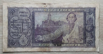 Československo 50 kčs 1922 Rozsévač