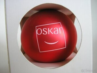 Vánoční ozdoba, koule OSKAR.
