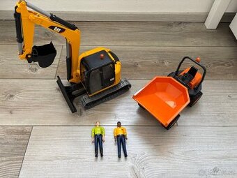 Bruder 2466 Pásový minibagr a 2449 Minisklápěč AUSA