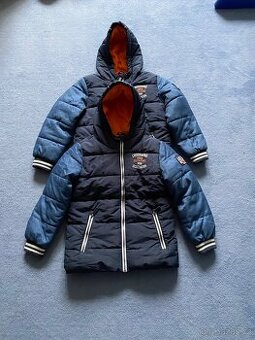 Zimní bundy DopoDopo vel.128 7-8let 2kusy