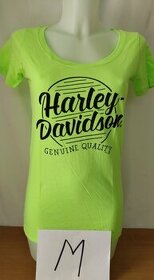 Dámské triko Harley Davidson vel S a M neon zelené
