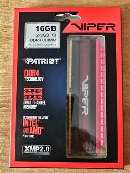 Patriot Viper 16GB (2x8GB Kit) DDR4 3200MHz CL16 - prodám