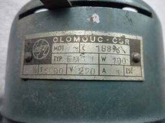 Starý elektrický motor pro šicí stroje - MEZ Olomouc