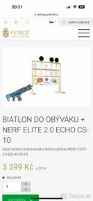 BIATLON DO OBÝVÁKU + NERF ELITE 2.0 ECHO CS-10