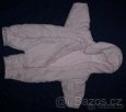 Růžový overal pro miminko s kapucí, Mothercare, pro 3-6 měsí