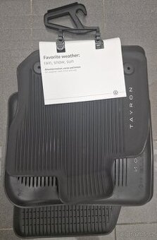 VW Tayron originál sada gumových koberců