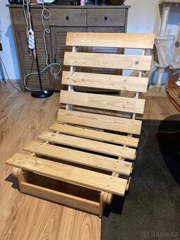Pohovka rozkladaci + kreslo rozkladaci ikea
