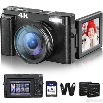 4K Digital Camera for Photography and Video, 48MP