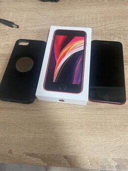 Apple iPhone SE 2020 RED 64gb - KONDICE 100%-NOVÁ BATERIE