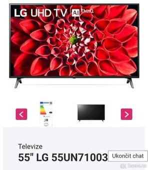 4K LG UHD AI Smart 55 " 139 cm YouTube, Netflix, oneplay