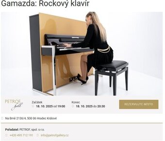 Lístky na koncert Gamazda - Petrof Gallery Hradec Králové