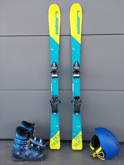 Lyže ELAN RS BLUE, 130 cm + lyžáky + přilba