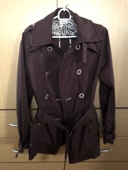 Dámský hnědý trenčkot, vel.M, zn.Takko