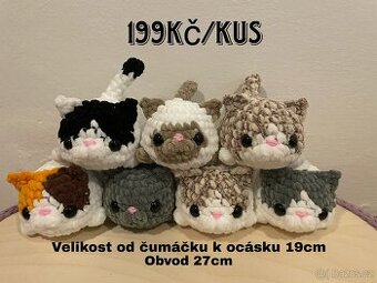 Háčkovaná kočička 1ks