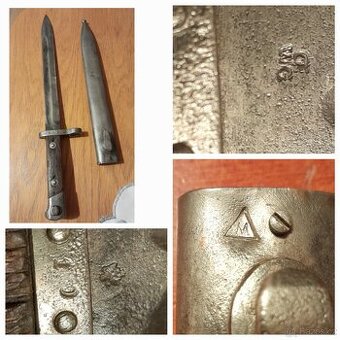 prodám Bajonet Steyr M95 (ÖWG) + dobové armádní boty