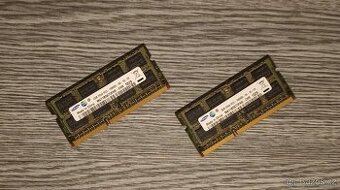 Paměť pro notebook 2x 2Gb DDR3