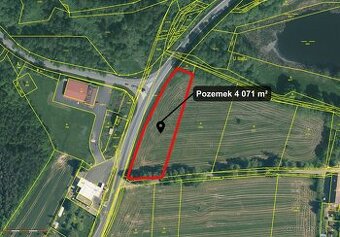 Pozemek pro komerční výstavbu 4071 m², Havlovice u Domažlic