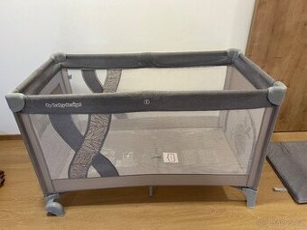 Cestovní postýlka Baby Design – šedá