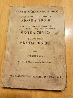 Škoda 706 R, RS, RO-katalog náhr. dílů