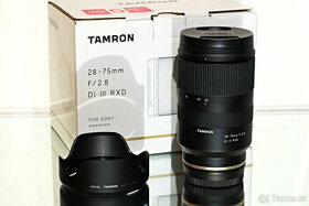 Sony E Tamron 28-75mm F/2.8 RXD Di III TOP STAV