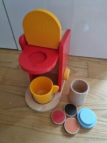 Dřevěný kávovar dětský - 1