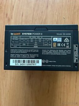 Zdroj 400W be quiet