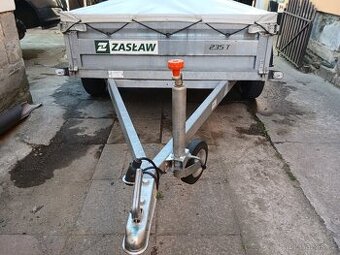 Prodám přívěsný vozík ZASLAW 235T 2x náprava 750kg.r.v. 2017