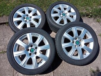 Obutá alu kola 15ky 5x100 ŠKODA VW SEAT AUDI - dobírka možná