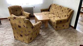 Gauč, 2x křeslo