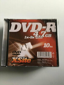 DVD-R X-SITE 4,7GB 8x 10ks slim pack - 1