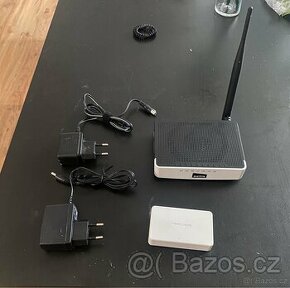 Router Netis WF2411 a switch Mercusys MS105 - 1