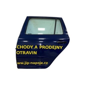 Levé zadní dveře modrá LF5A Škoda Octavia 2 FL kombi 2013
