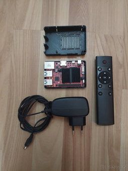 Odroid C4 + ovladač, krabička, micro SD, zdroj, Android TV