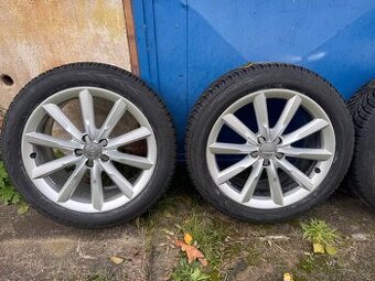 Alu Audi r19,5x112+ nové zimní pneu Nokian235/50 r19