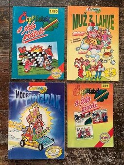 Knížečky Čtyřlístek - Muž z lahve, Modrý příznak, atd..