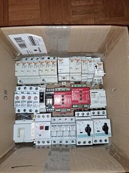 Jističe, stykače,motorové,přepěťové ochrany,většina nepoužit