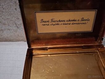 Plechová krabička káro frankovka 2×