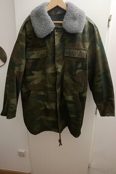 Maskáčová zimní bunda – odepínací podšívka, velmi teplá