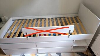 Bílá postel 90 x 200 cm Livarno Home