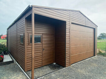 Garáž plechová 8x9 - 1