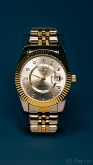 ⌚ Pánské hodinky – zlatostříbrné provedení | Elegantní desig